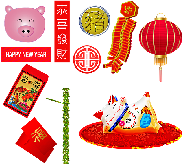 2019 nouvel an chinois – année du cochon – année de la prospérité et donc du changement